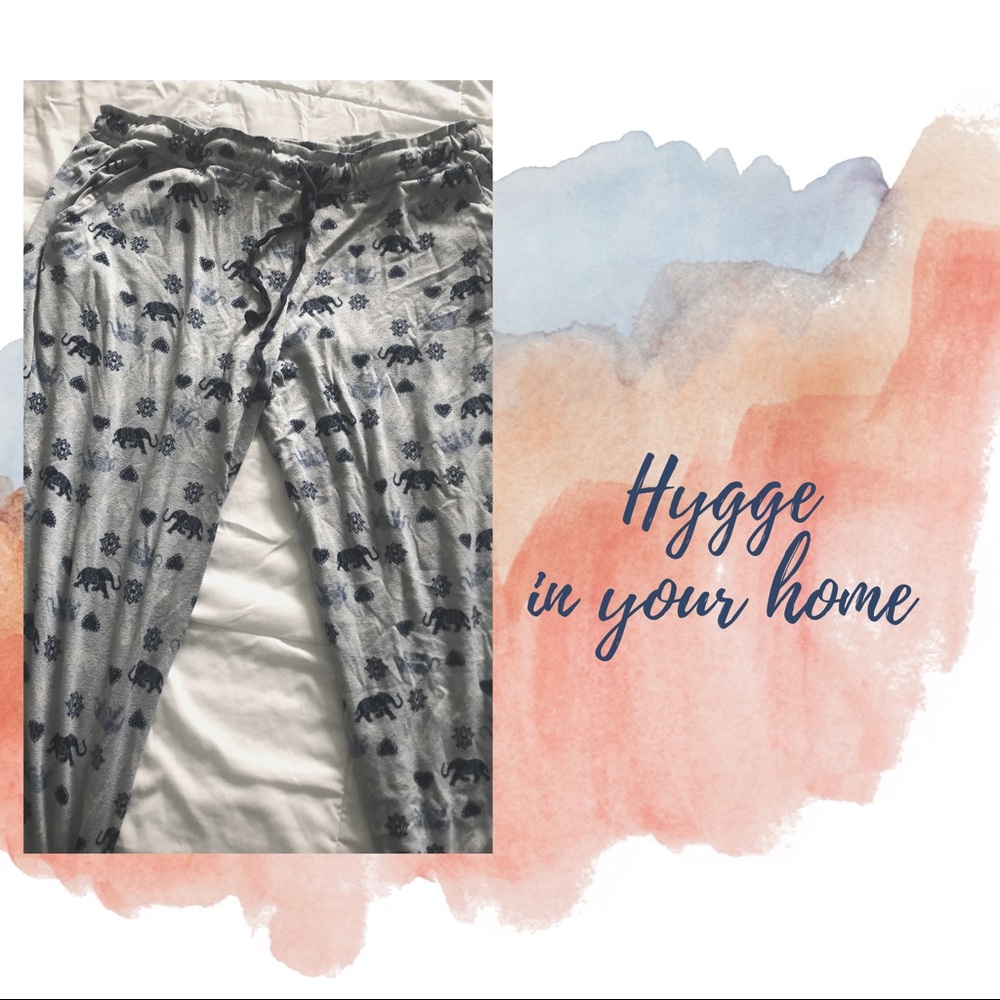 Cozy light elephant PJ pants